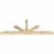 Ekena Millwork Saratoga Rough Sawn Timber Gable Bracket, Douglas Fir, 84"W x 31"H x 4"D x 4"F, 9/12 Pitch GBW084X31X0404SAR00RDF - alternate 5